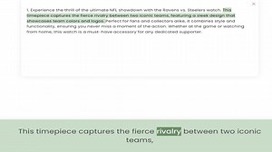 timepiece captures the fierce rivalry between two iconic teams, featuring a sleek design that showca