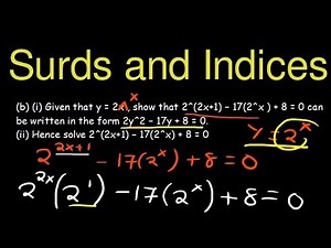 Surds, Indices and simultaneous equations | Algebra Review