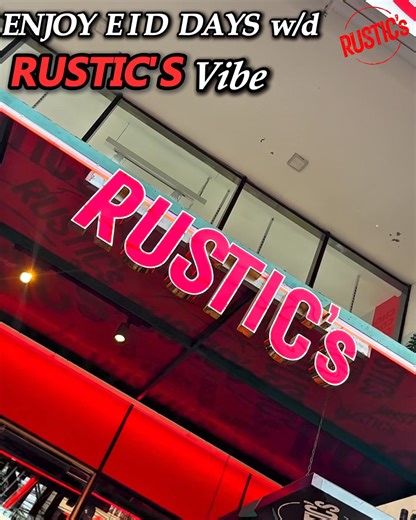 Go with the flow of Rustic’s vibe! 🙌 We are OPEN!🫰 | Rustic Lounge