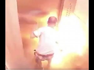 LITHIUM BATTERY EXPLODES IN ELEVATOR WHICH CHARS A MANS BODY THEN DIES DAYS LATER