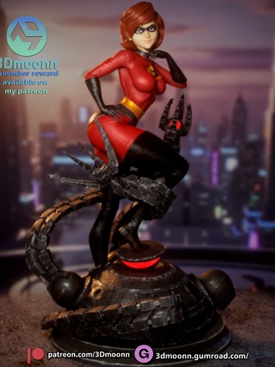 Elastigirl: Incredibles 3D Figure Available for Supporters