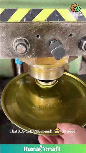 A Giant Metal Cookie Cutter?! 😂 This Factory Machine is Weirdly Satisfying to Watch! #factory