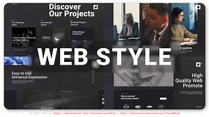 Modern Web Design Display Opener for Corporate Presentations