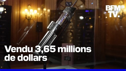 Le sabre laser de Dark Vador vendu 3,65 millions de dollars aux enchères aux États-Unis