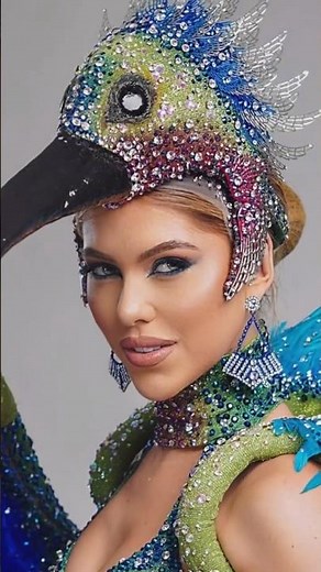 O Beija-Flor Delicadeza, Força e Brilho em um só Voo🕊✨ Traje Típico Eduarda Braum, Miss Brasil 2025