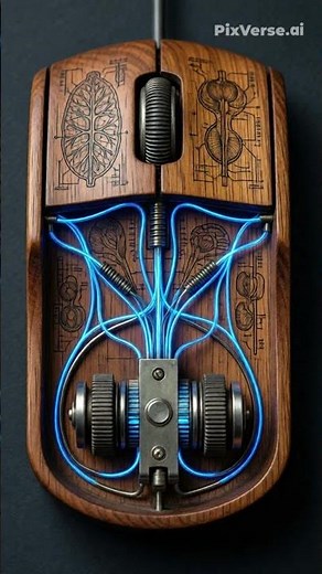 The World's First Mouse Made Entirely of Wood? 🖱️🪵 | Unique Tech Invention | #Shorts