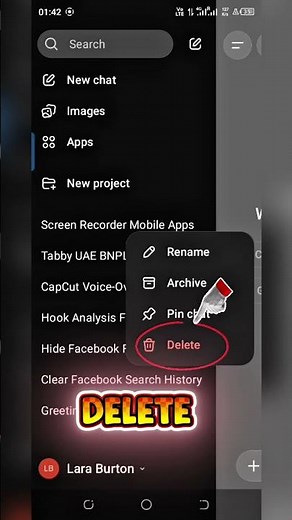 Delete Chat In ChatGPT