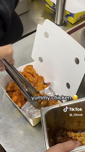 Take a sneak peak inside our BOK Kitchen! See how we take your BOK chicken from the fryer to your plate 🤩🍽 | BOK Korean Fried Chicken