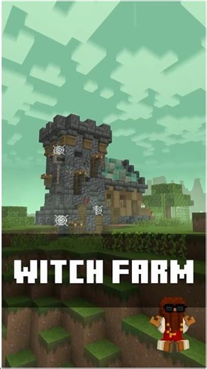Building an Aesthetic Witch Farm | Minecraft Tutorial Short