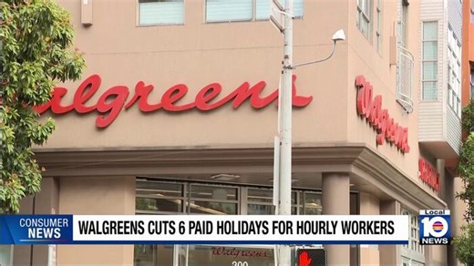 Walgreens cuts 6 paid holidays for hourly workers