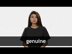 How to pronounce GENUINE in American English