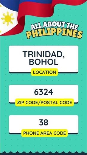 Trinidad, Bohol | ZIP Code and Area Code #ZIPCode #AreaCode #PhilippineZIPCode