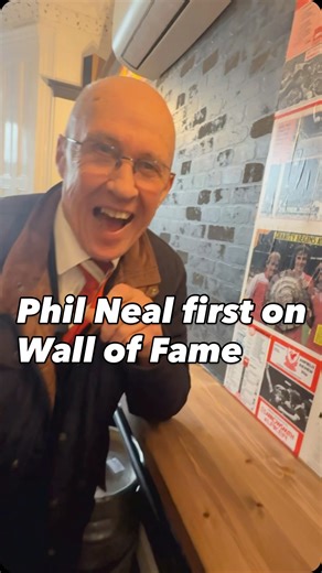 New Wall of Legends! Phil Neal was the obvious first legend to sign Hotel TIA’s new Wall of fame. The most decorated Liverpool player of all time. Our main bar is new, we have introduced a small bar and reception in the players lounge. Come and admire some proper Liverpool history! #walloffame #neal #philneal #lfc #21anfieldroad | Hotel Tia