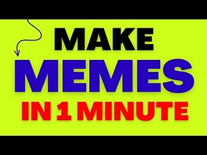 How to MAKE MEMES IN 1 MINUTE | FREE! | Easy | Simple | Fast | Online | Customized