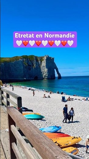 Etretat Beach in Normandy