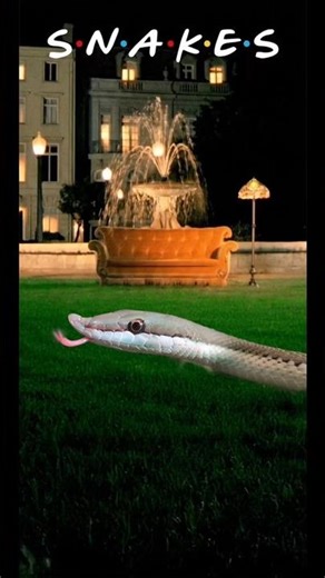 Snakes literally took over Central Perk #snake #shorts #insane