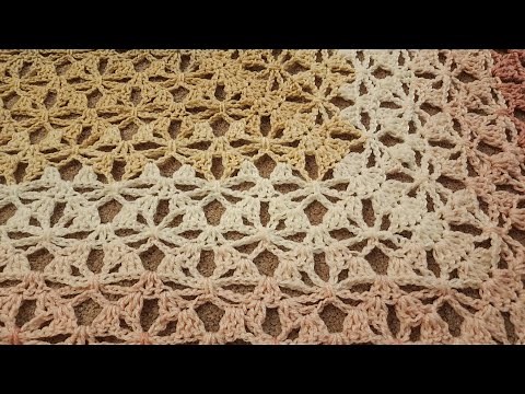 Top-Down Spider Stitch Shawl - Crochet Tutorial!