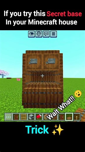 Minecraft Secret Room 🏠🤯#shorts #minecraft