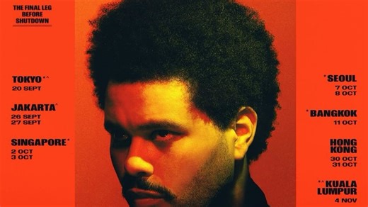 The Weeknd 亚洲巡演正式官宣