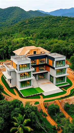 From Jungle to Luxury Treehouse Villa | Construction Timelapse (Cinematic Transformation)#shorts