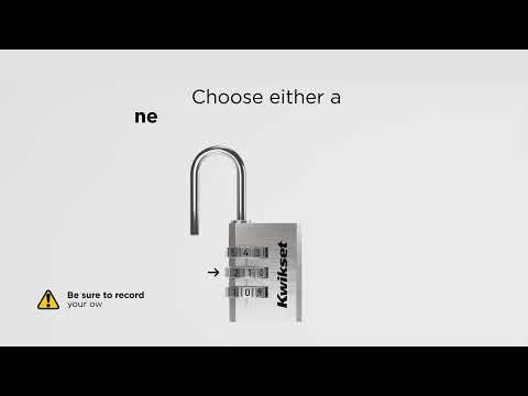 Kwikset® Aluminum Padlocks - How to Set or Reset Your Aluminum Combination Lock Code