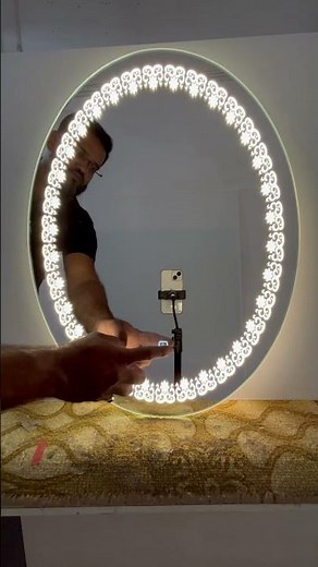 “Triple Touch Sensor Oval LED Mirror”
