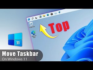 How to move your taskbar to the top on windows 11