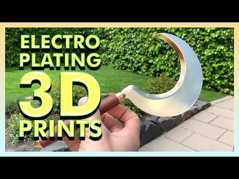 How to Electroplate 3D Prints … (the shiny way)