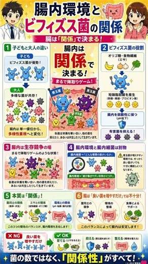 ビフィズス菌を増やすだけではダメ？腸内環境の「陣取りゲーム」を制する最強の法則｜短鎖脂肪酸の力と有害菌を抑える環境づくりの全貌を徹底解説！