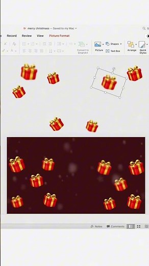 Christmas presentation in PowerPoint