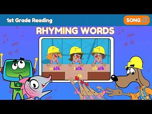 Rhyming Words Song 🎶 | Learn Word Families & Ending Sounds for Kids
