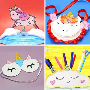 CALLING ALL UNICORN FANS... Everyone loves unicorns, right? DIY unicorn crafts have really become all the rage lately. And why not? There are so many magical things that you can make in a unicorn theme. Today, we have a list of 6 magical DIY unicorn crafts that you can make today, and these are great for all ages: - No unicorn party is complete without unicorn headbands, right?! So you can DIY some cute headband with you to party and make beautiful unicorn photo booth props! - I love lovely and 