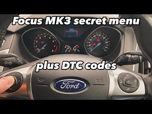 Focus MK3 SECRET MENU and DTC Codes! #ford #fordfocus