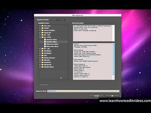 Creating a new project - Adobe Premiere Pro CS5 Video Tutorials