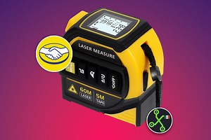 Esta cinta metrica es tan completa que hasta viene con un laser integrado y es recargable: lo mejor es su bajo precio