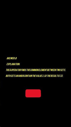 Python MCQ You MUST Know 🤯 | Set Intersection Explained