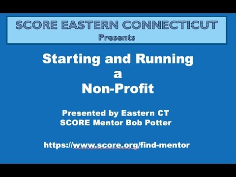 Starting and Running a Non-profit