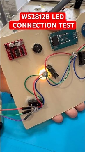 WS2812B LED Connection Test ⚡ Addressable RGB Demo