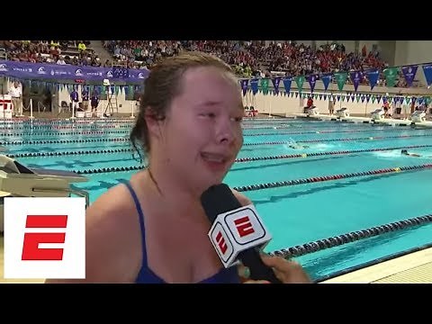 Inspirational interview after winning 100M freestyle gold at Special Olympics | ESPN
