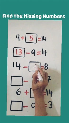 Find the Missing Numbers #shorts