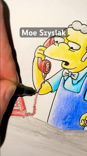 How to draw MOE Szyslak ?