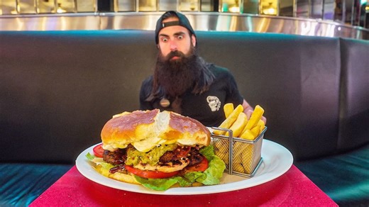 Finally attempting Scotland’s biggest burger challenge! | BeardMeatsFood