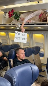 320K views · 1K reactions | Surprise proposal on plane This original video was produced by Network Media and MC Has Fun. | Possibly Genius | Facebook