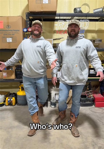 Yall tell me which is which in the comments.⬇️🤣 #hvac #hvachumor #oklahoma #texas #bluecollar