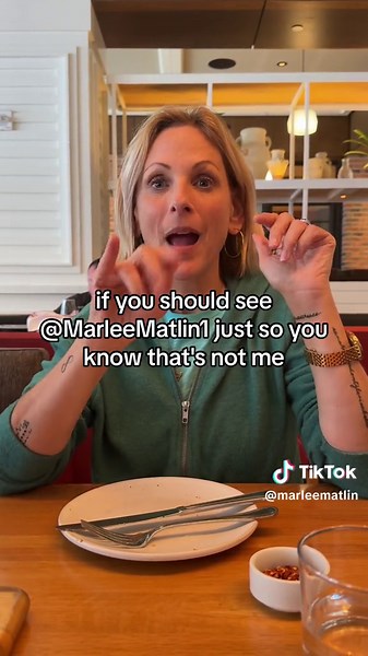 @marleematlin1 is NOT me! | marlee matlin