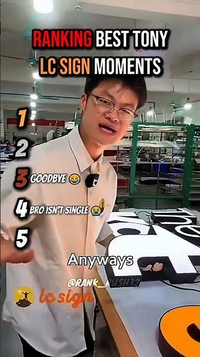 Ranking the most Funniest Tony LC Sign Roasts #shorts #tonylcsign #viralvideo