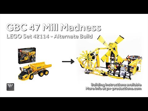GBC 47 Mill Madness - Building Instructions Alternate Build - 42114 6x6 Volvo Articulated Hauler