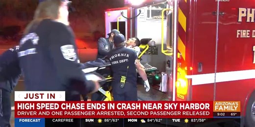 Man accused of fleeing deputies, crashing at Phoenix airport