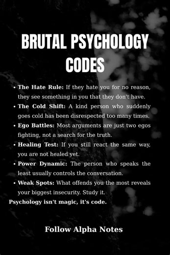 6 Dark Psychology Codes To Understand Anyone