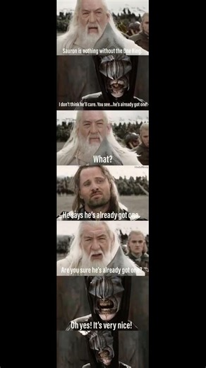 Lorr of the rings Monty Python crossover meme #memes #funny #lordoftheringsmemes